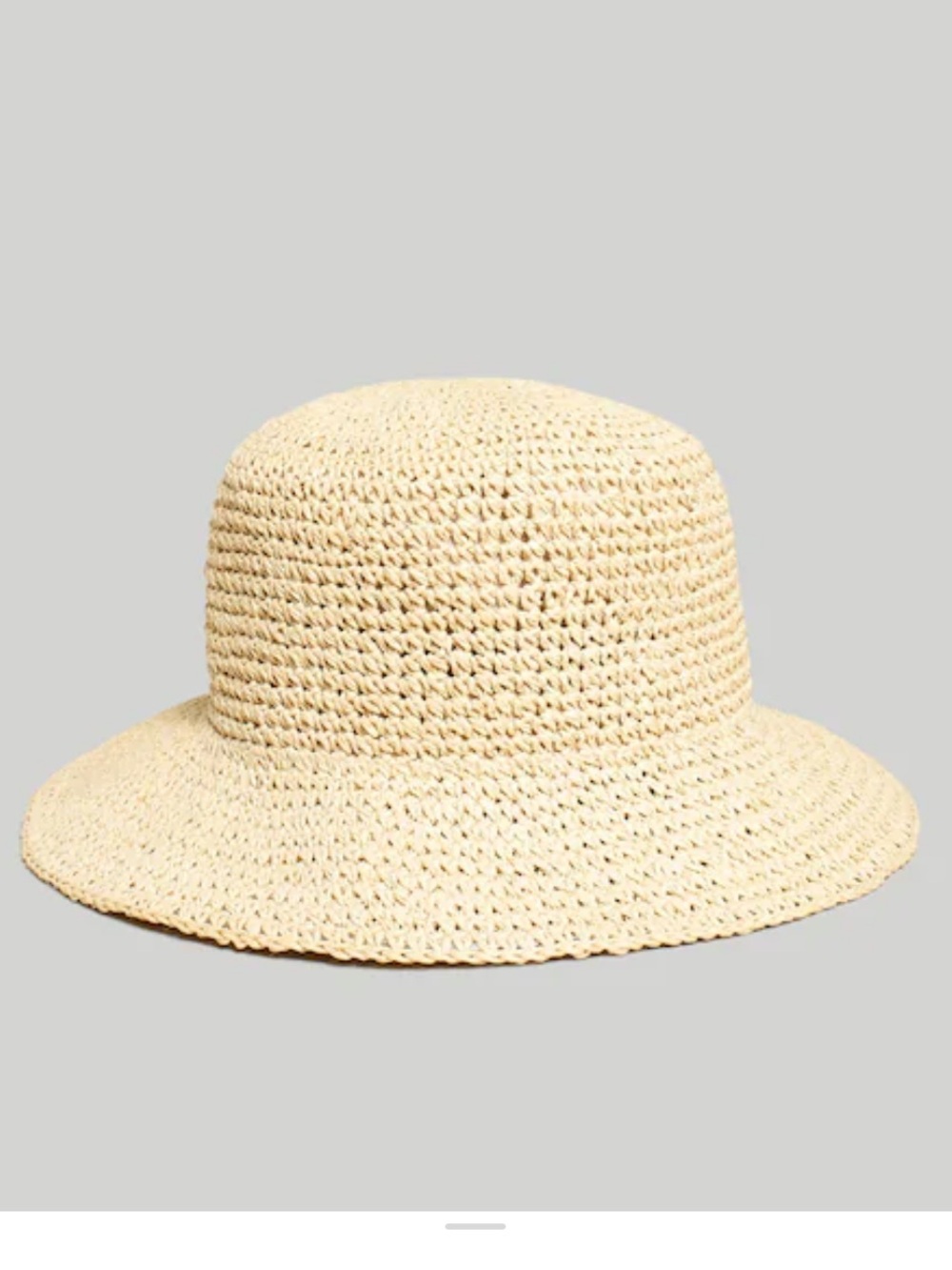Madewell Straw Bucket Hat in Natural Multi - Size S/M